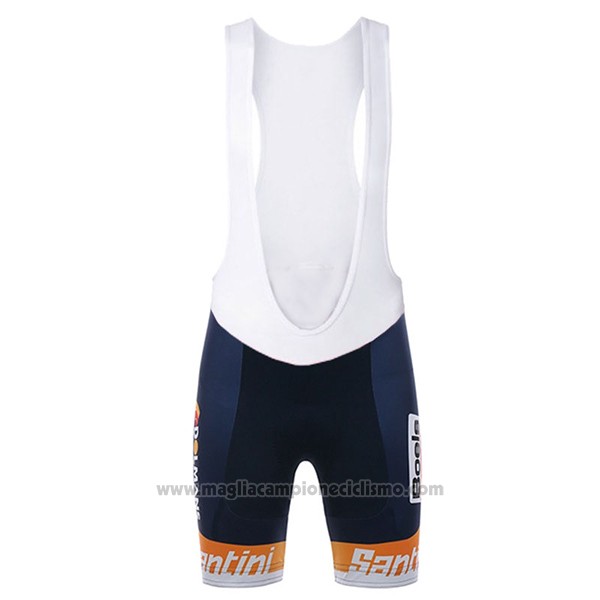 2017 Abbigliamento Ciclismo Donne Damen Boels Dolmans Arancione Manica Corta e Salopette